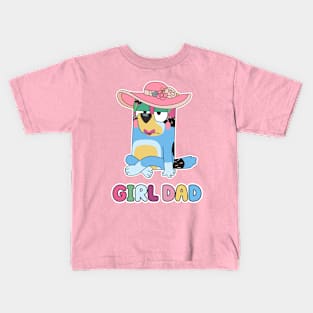 Bluey Girl Dad Kids T-Shirt